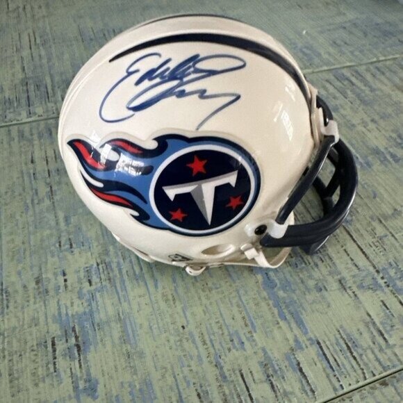 Tennessee Titans EDDIE GEORGE Signed Autographed NFL Mini Helmet Running Back - Picture 11 of 12
